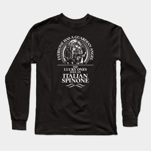 Italian Spinone Guardian Angel dog sayings Long Sleeve T-Shirt